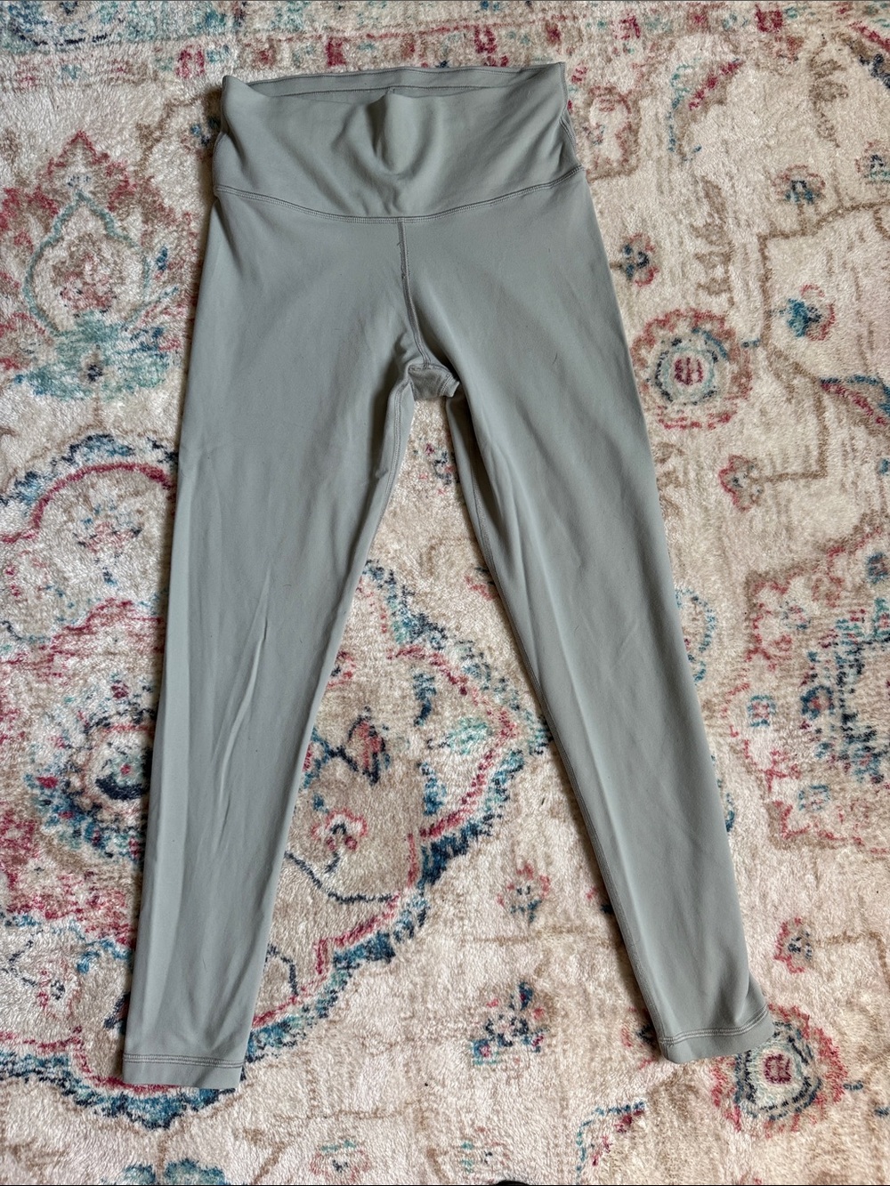 Aritzia High-Waist Sage Green Leggings